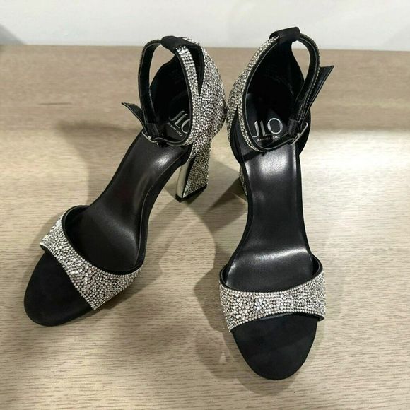 JLO JENNIFER LOPEZ | Irma Sandal | Rhinestone Heels - Picture 8 of 13